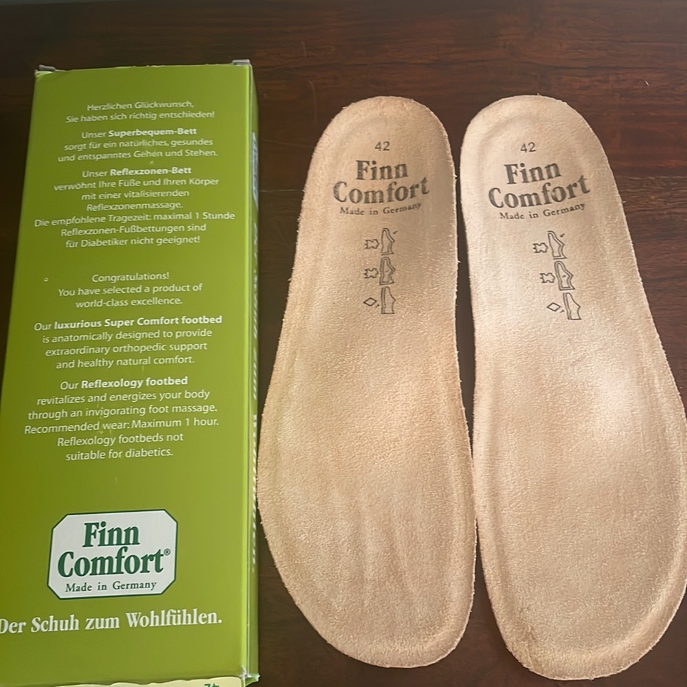 Finn Comfort Footbed - Soft, Non-Perf (Flat), Classic Soft Size EU 42 and 45